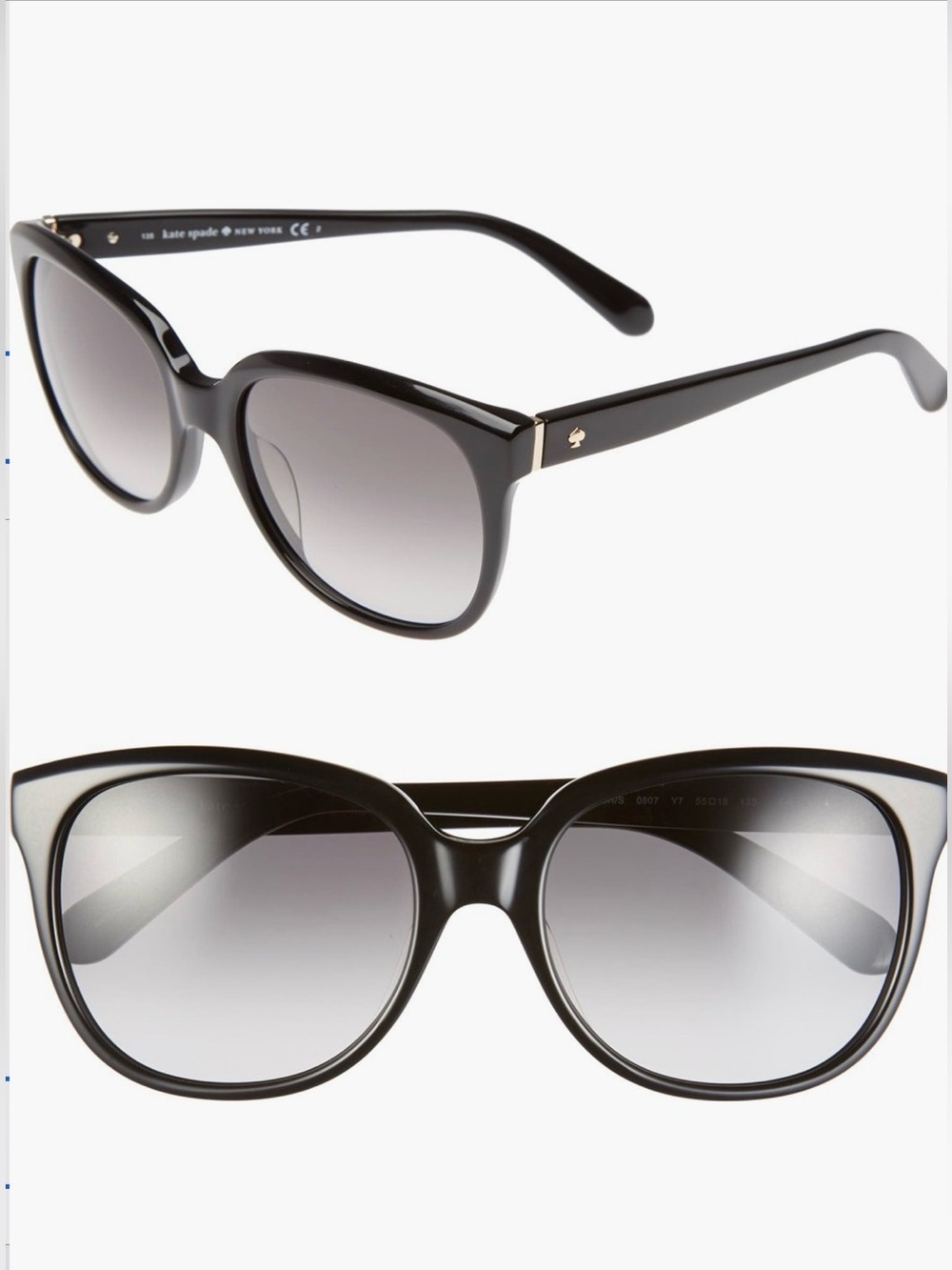 KATE SPADE Bayleigh Sunglasses in Black